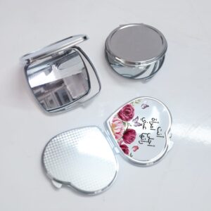 מראה קומפקטית לב .עגול.מרובע